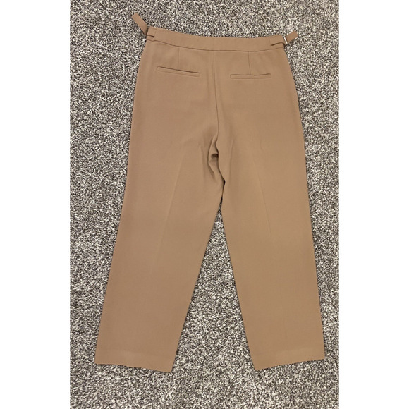Theory Womens Size 2 Dress Pants Straight Tan Ankle Casual Office Career Slacks - Picture 2 of 10